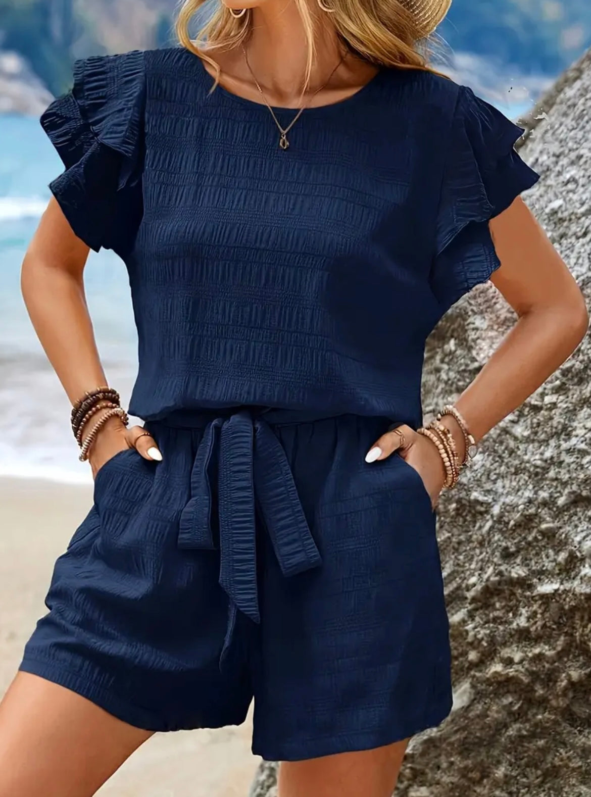Blue Short Set