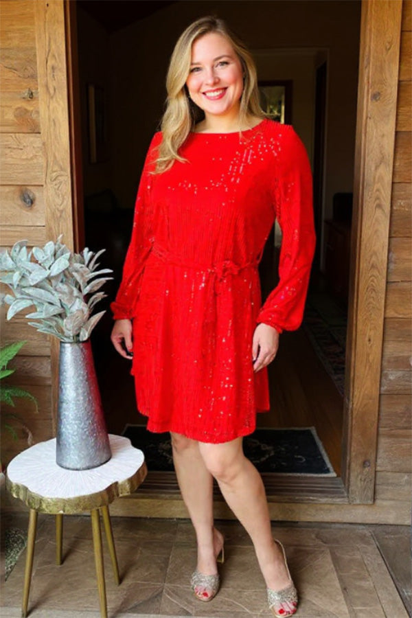 Red Holiday dress