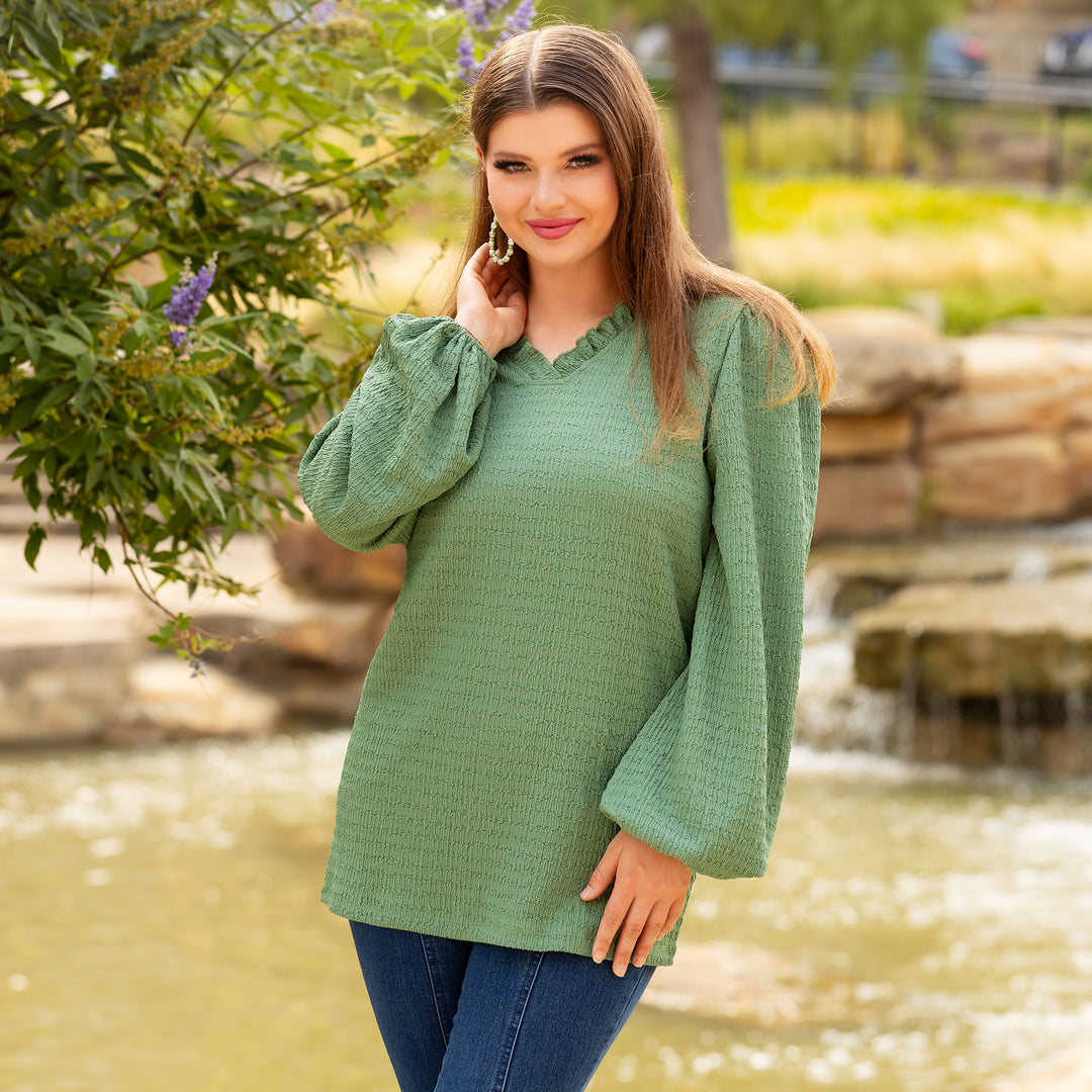 Sage green sweater