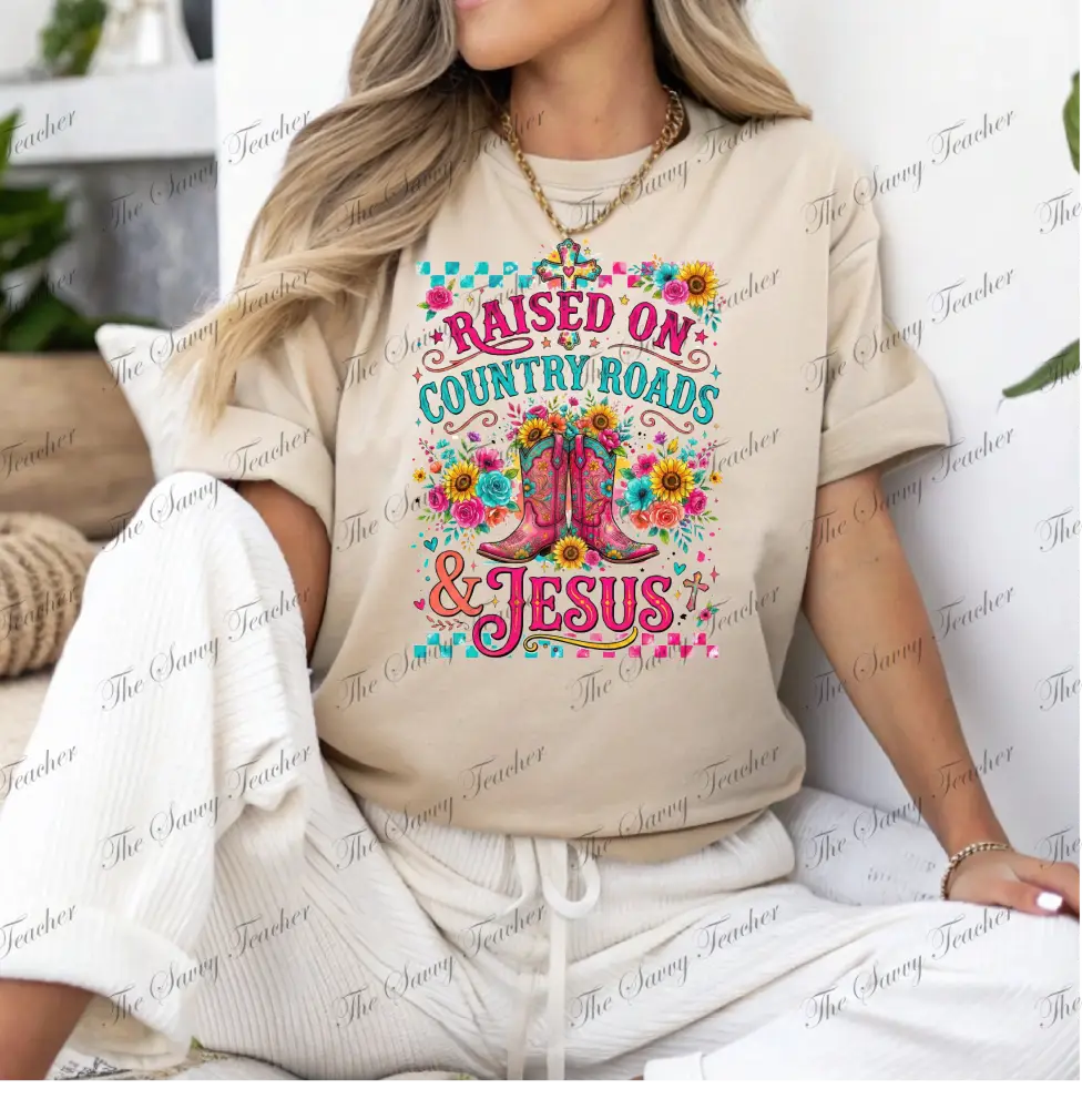 Country Roads and Jesus - t-shirt