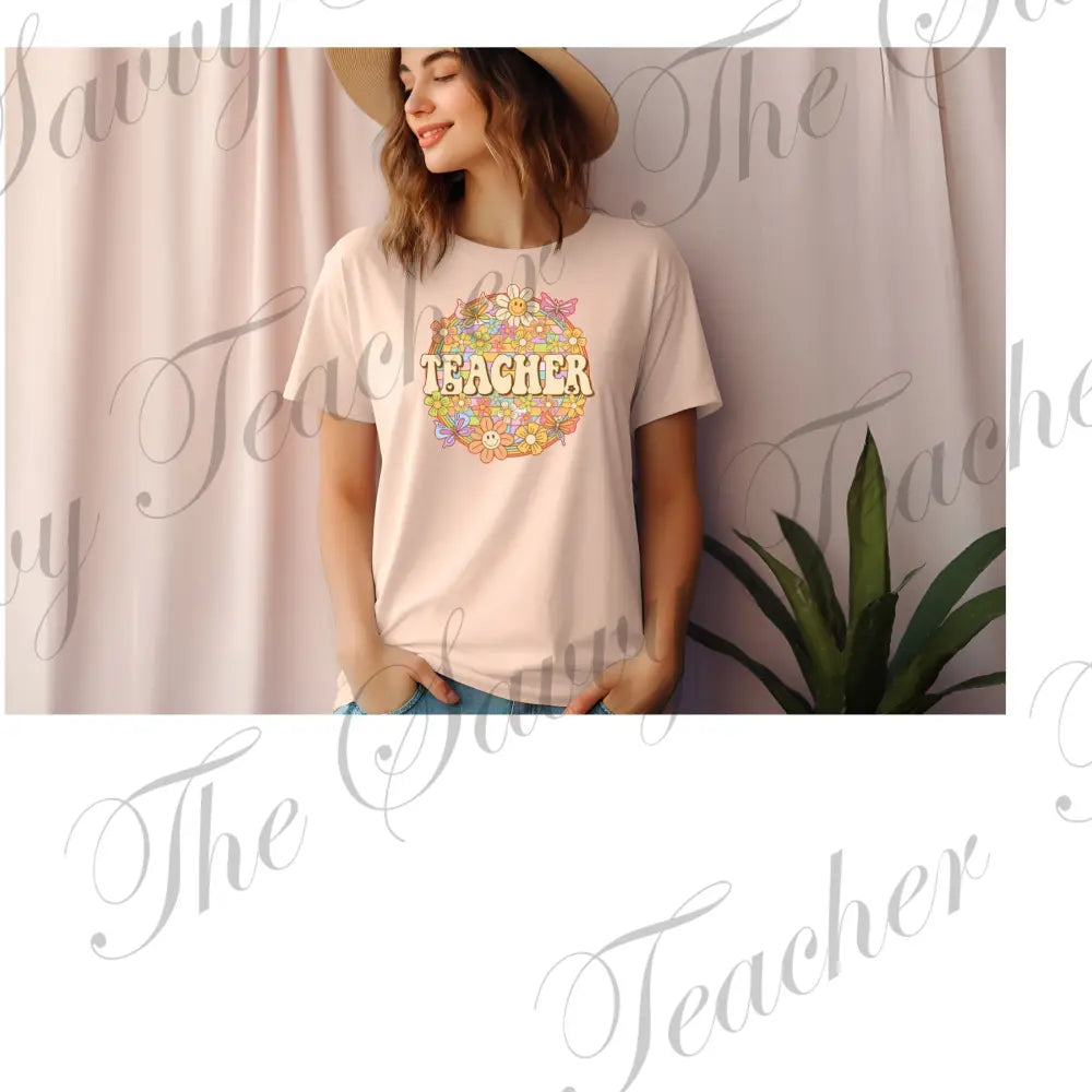 Groovy Teacher spirit shirt - Small - Shirts & Tops