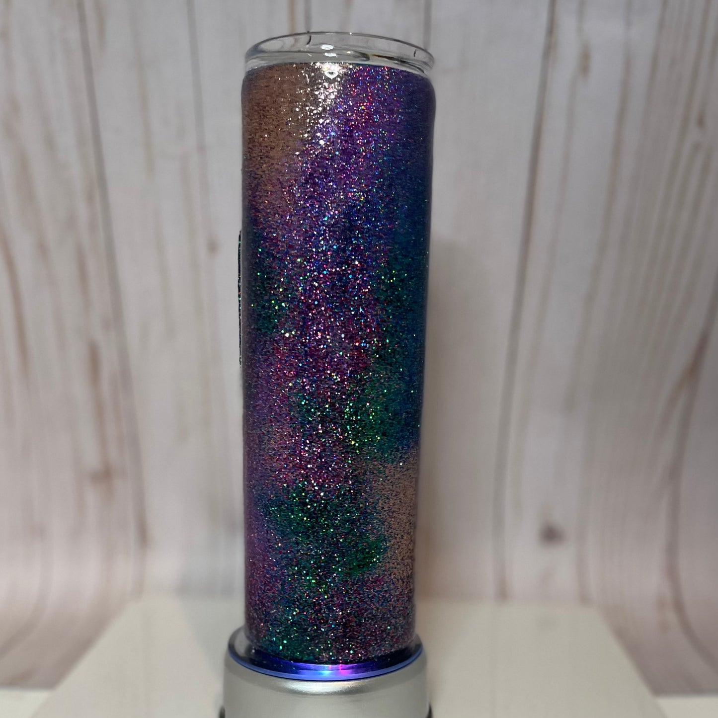 Confetti glitter tumbler 30 oz skinny with handle