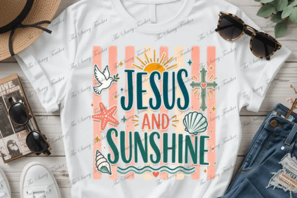 Jesus and Sunshine - small - t-shirt