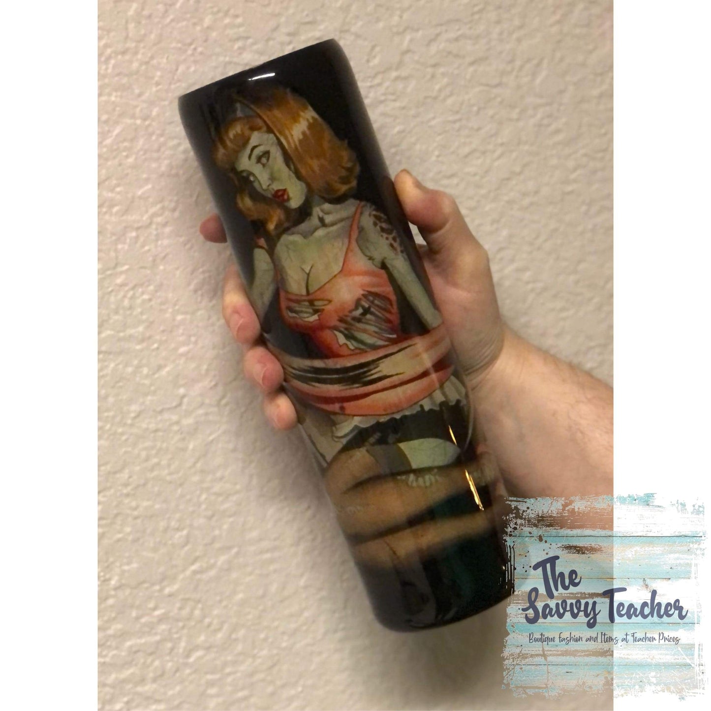 30 oz zombie pinup - Tumblers