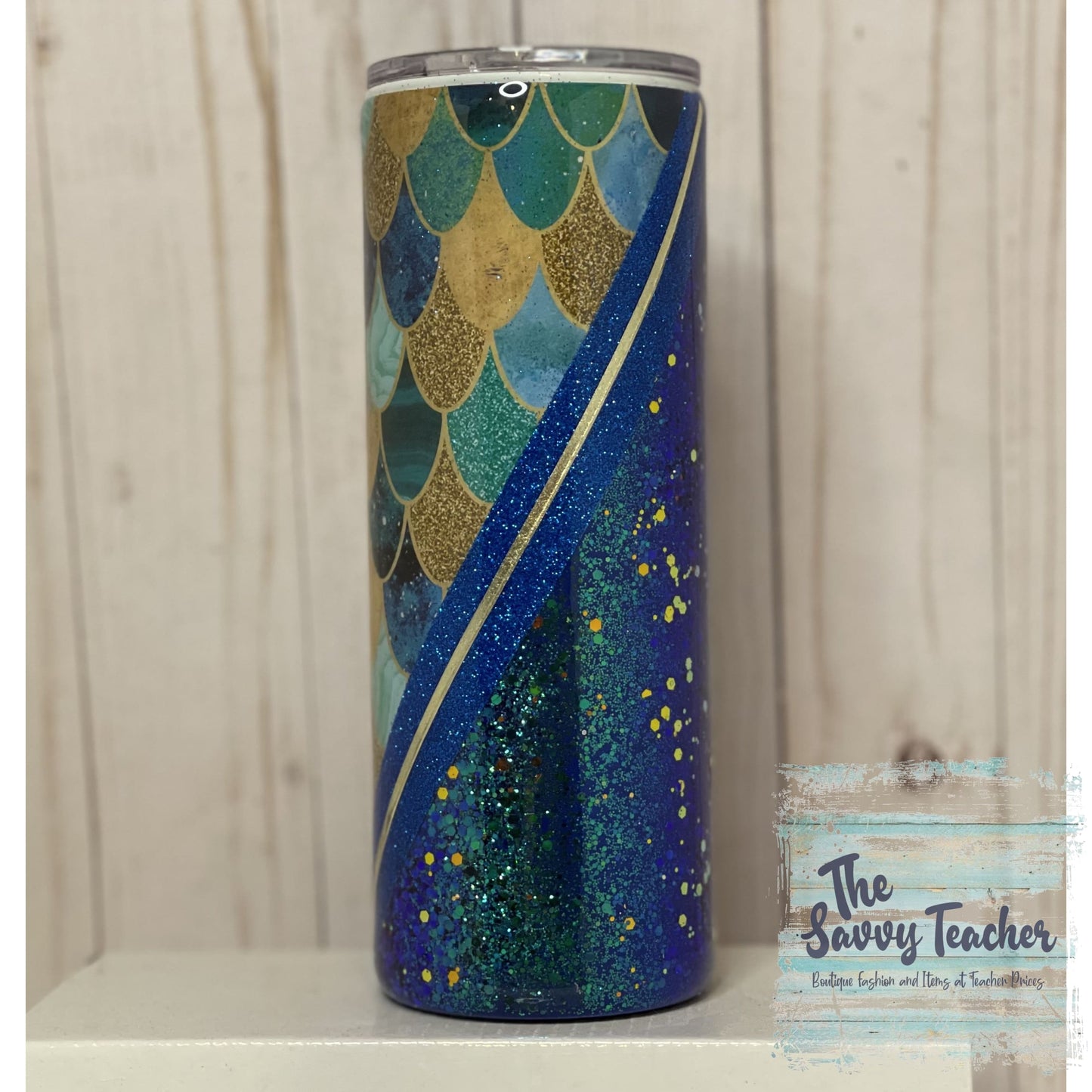 Peacock Mermaid 24oz Tumbler - Tumblers