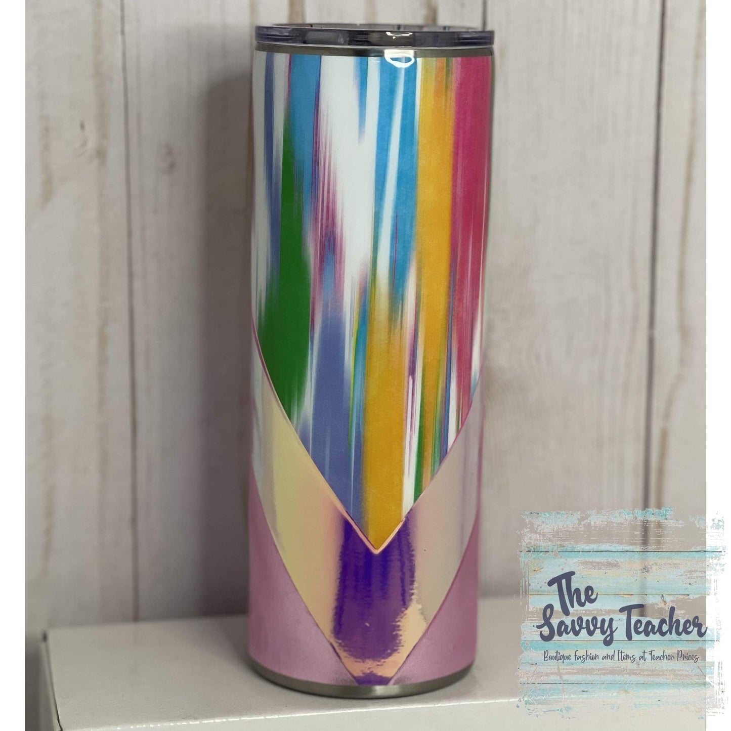 Pink Varsity split tumbler - Tumbler