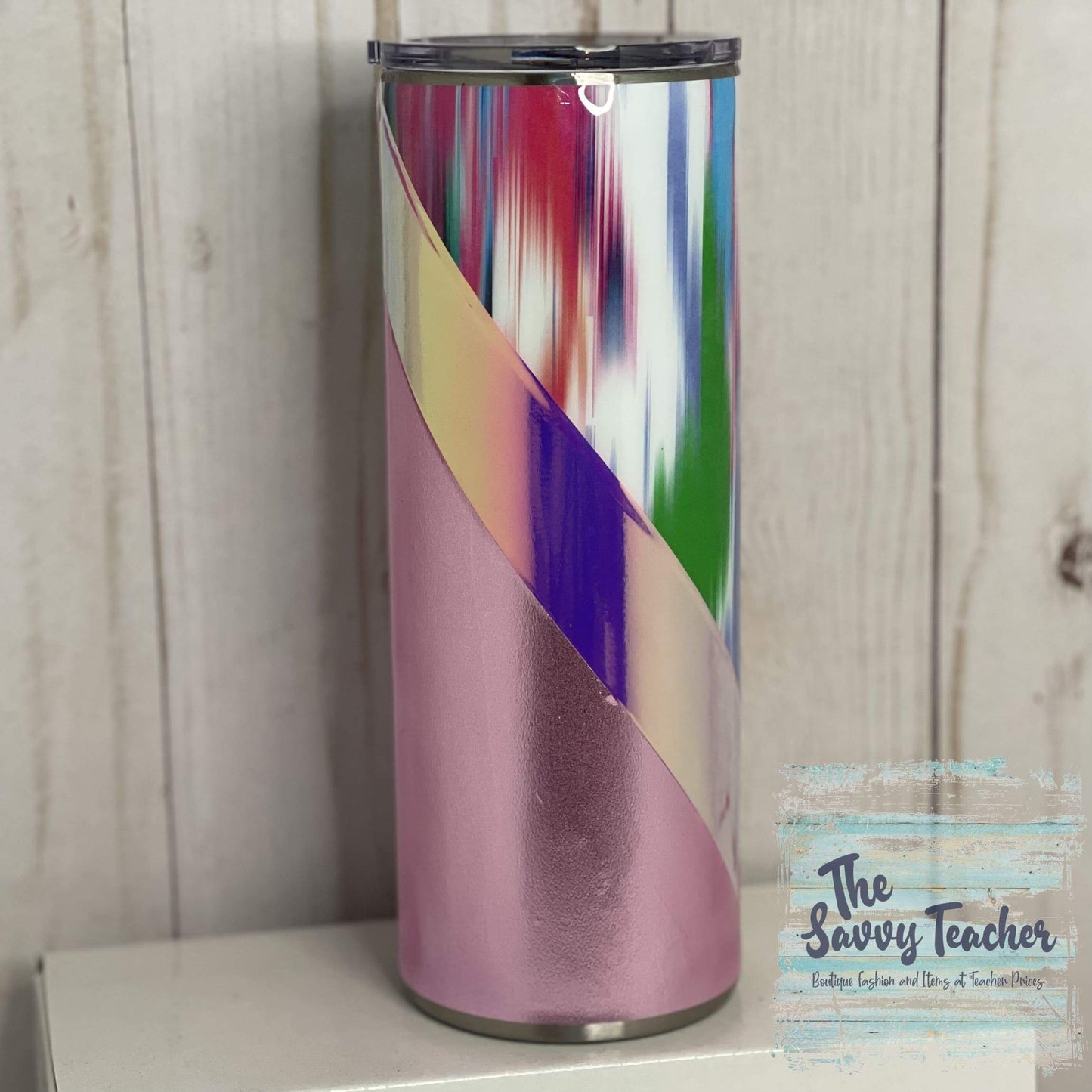 Pink Varsity split tumbler - Tumbler