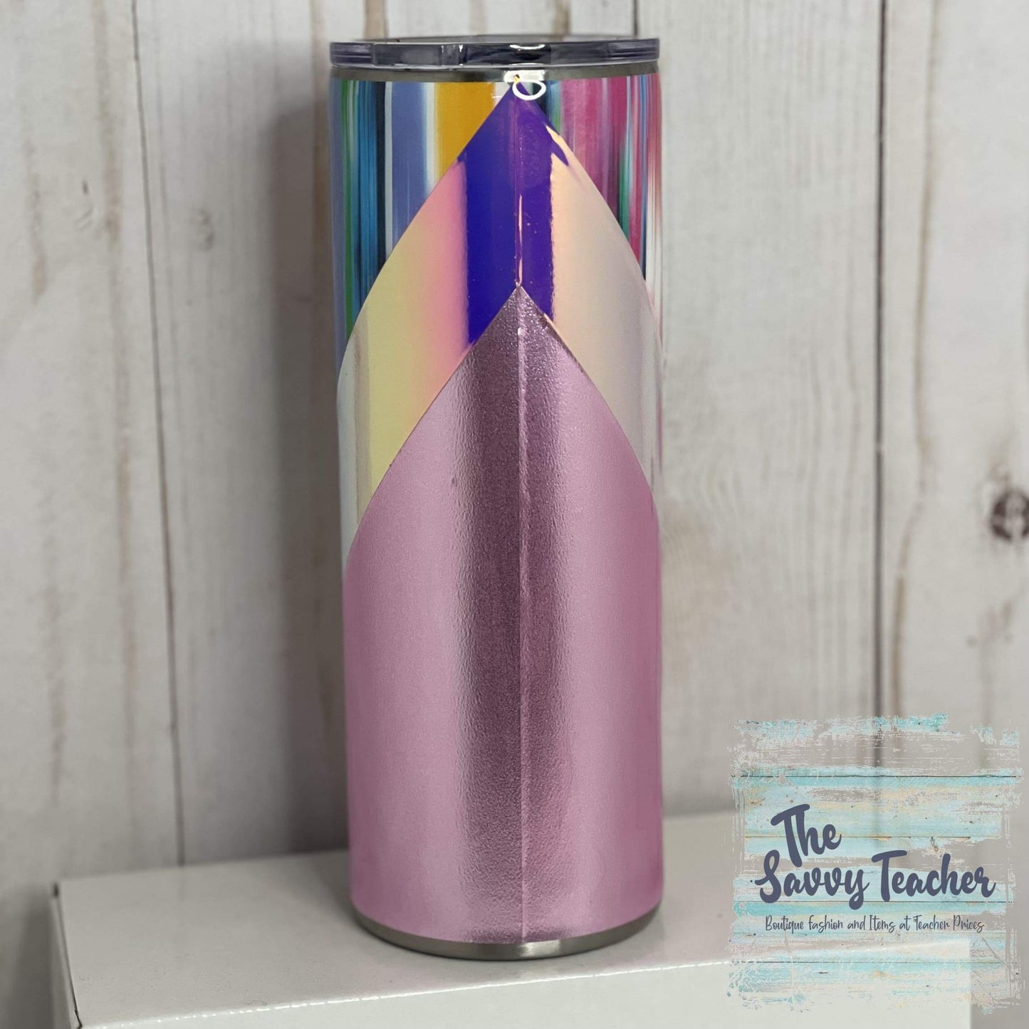 Pink Varsity split tumbler - Tumbler