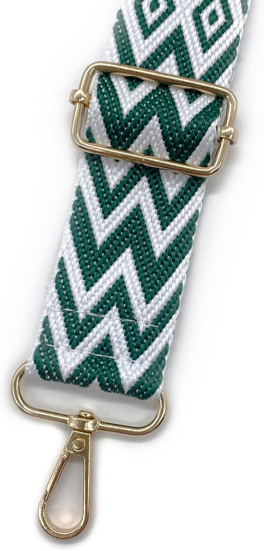 Phone Strap Green and White