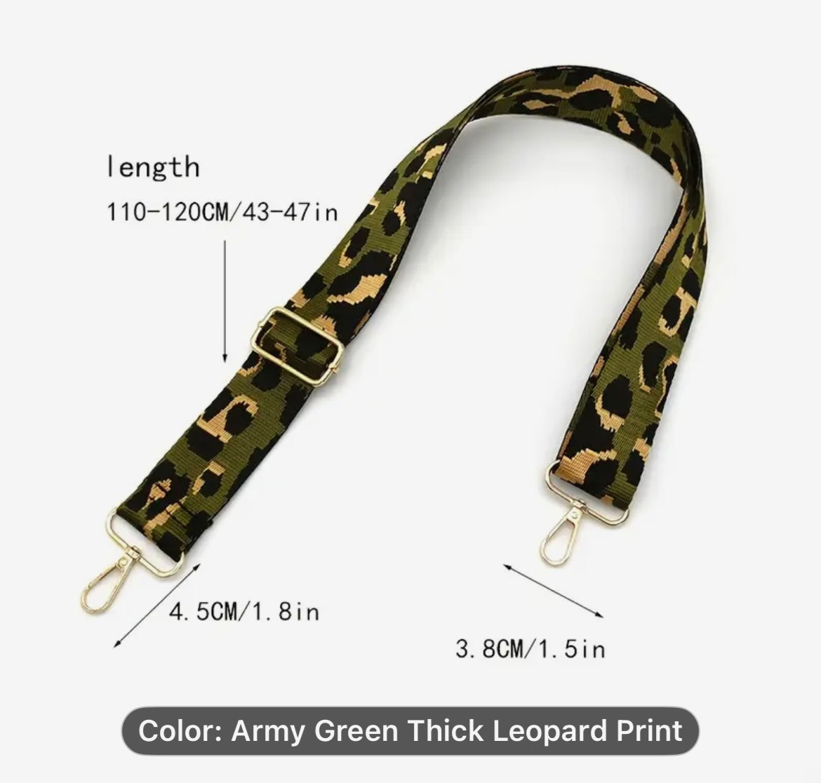 camo leopard print phone strap