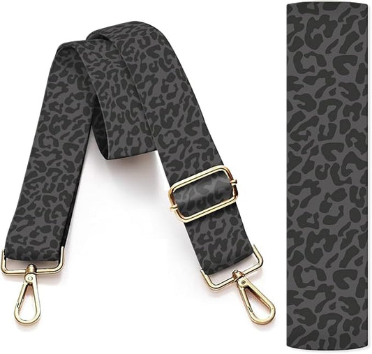 Phone Strap Black Leopard