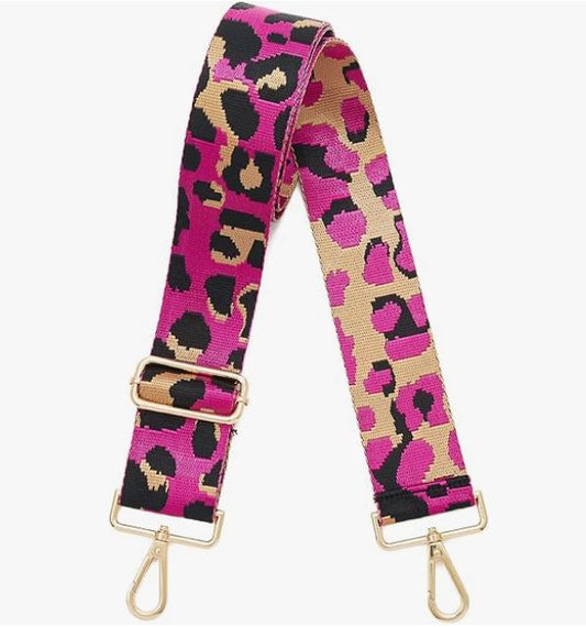 Phone Strap Pink Leopard