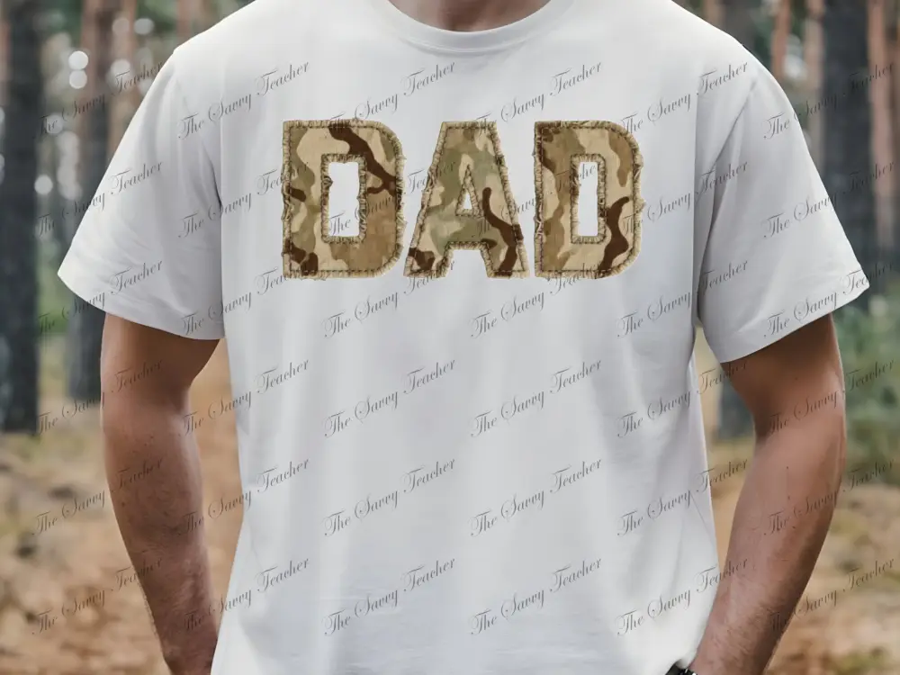Camo Dad - Small - t-shirt