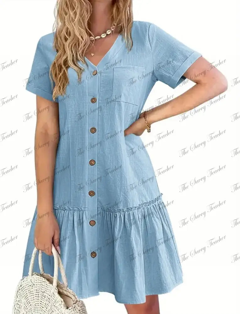 Chambray Dress - small - dress