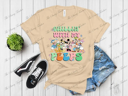 Chillin’ With My Peeps Mickey Friends - t-shirt