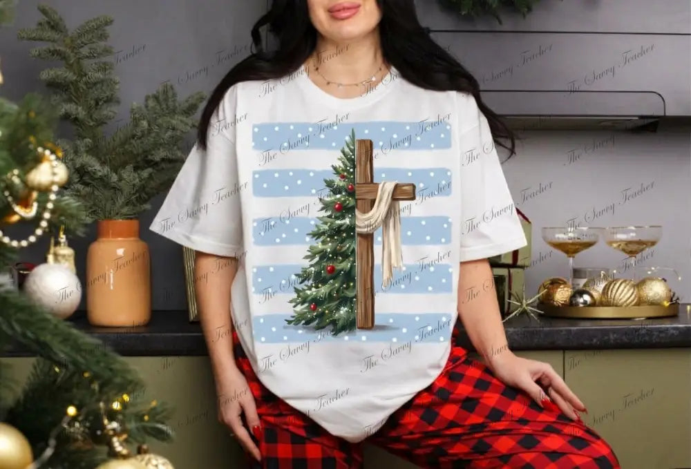 Christmas Cross - Small - t-shirt