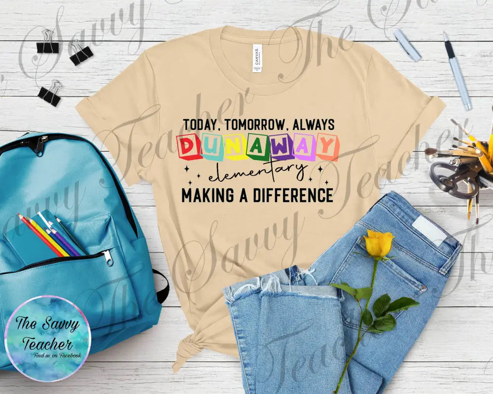 Elementary Spirit Shirt Making a Difference - t-shirt