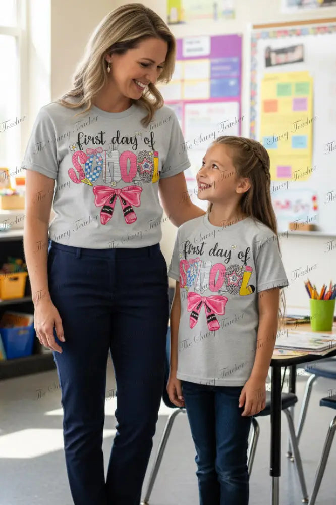 First Day Of School Preppy - youth xs