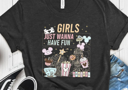 Girls Want to Have Fun Disney shirt - Newborn - t-shirt
