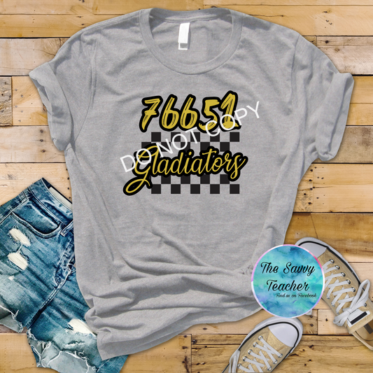 Gladiator Zip Code spirit shirt