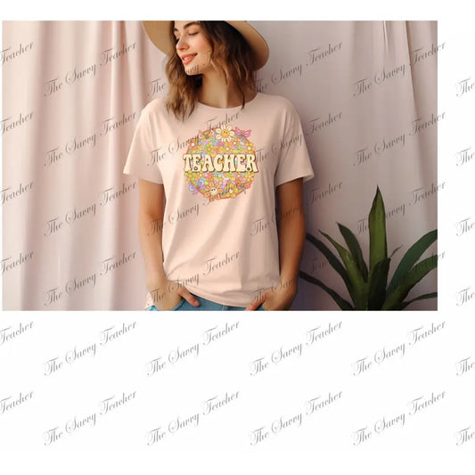 Groovy Teacher spirit shirt - Small - Shirts & Tops