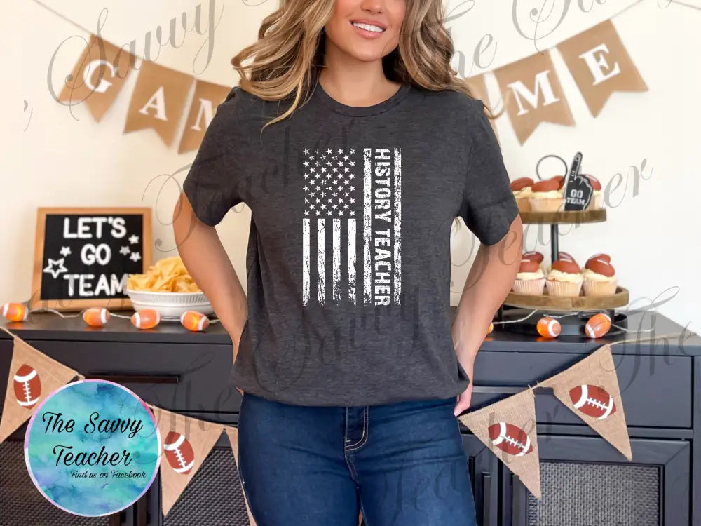 History Teacher Spirit Shirt - XS / Short - t-shirt