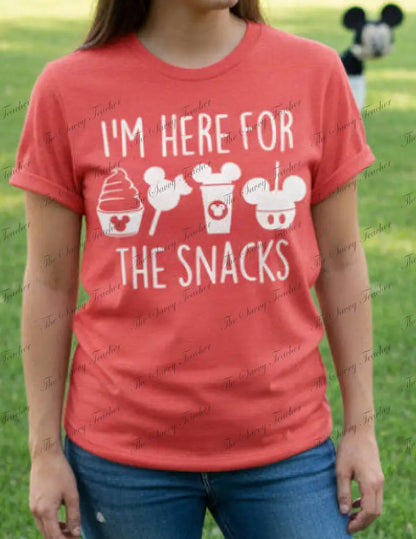 I’m Just Here For the Snacks - Disney - Newborn - t-shirt