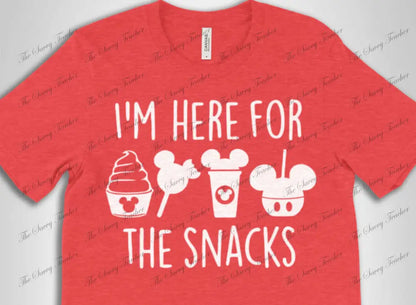 I’m Just Here For the Snacks - Disney - t-shirt