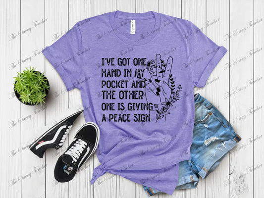 I’ve Got One Hand In My Pocket - XS - t-shirt