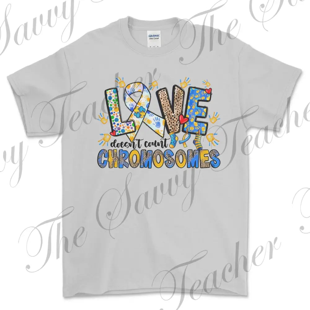 Love Doesn’t Count Chromosomes spirit shirt - Small - Shirts & Tops