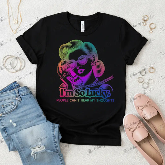 People Can’t Hear My Thoughts - small - t-shirt