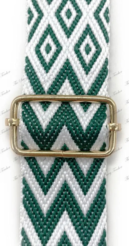Phone Strap Green and White - Phone Strap