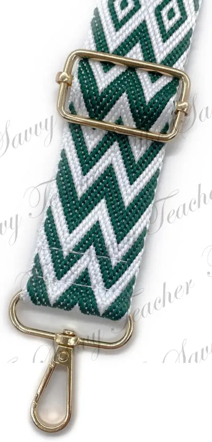 Phone Strap Green and White - Phone Strap