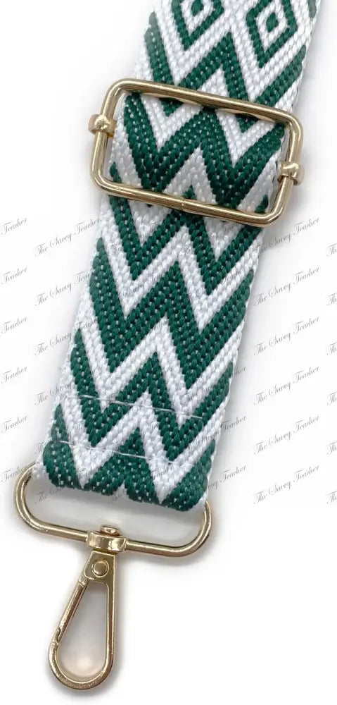 Phone Strap Green and White - Phone Strap