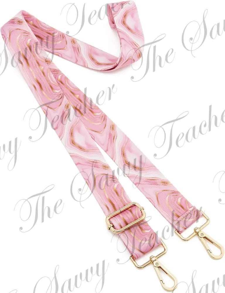 Phone Strap Pink and gold Lava flow - Phone Strap