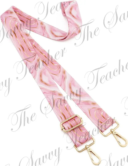 Phone Strap Pink and gold Lava flow - Phone Strap