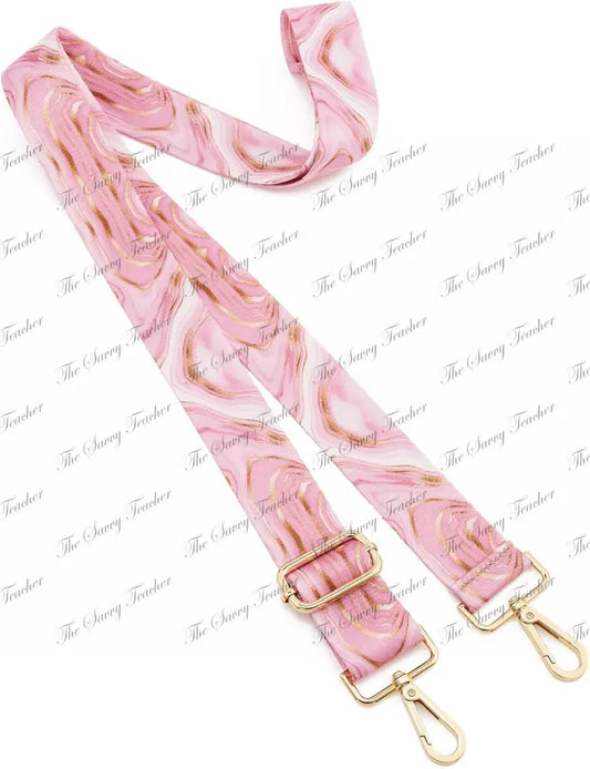 Phone Strap Pink and gold Lava flow - Phone Strap