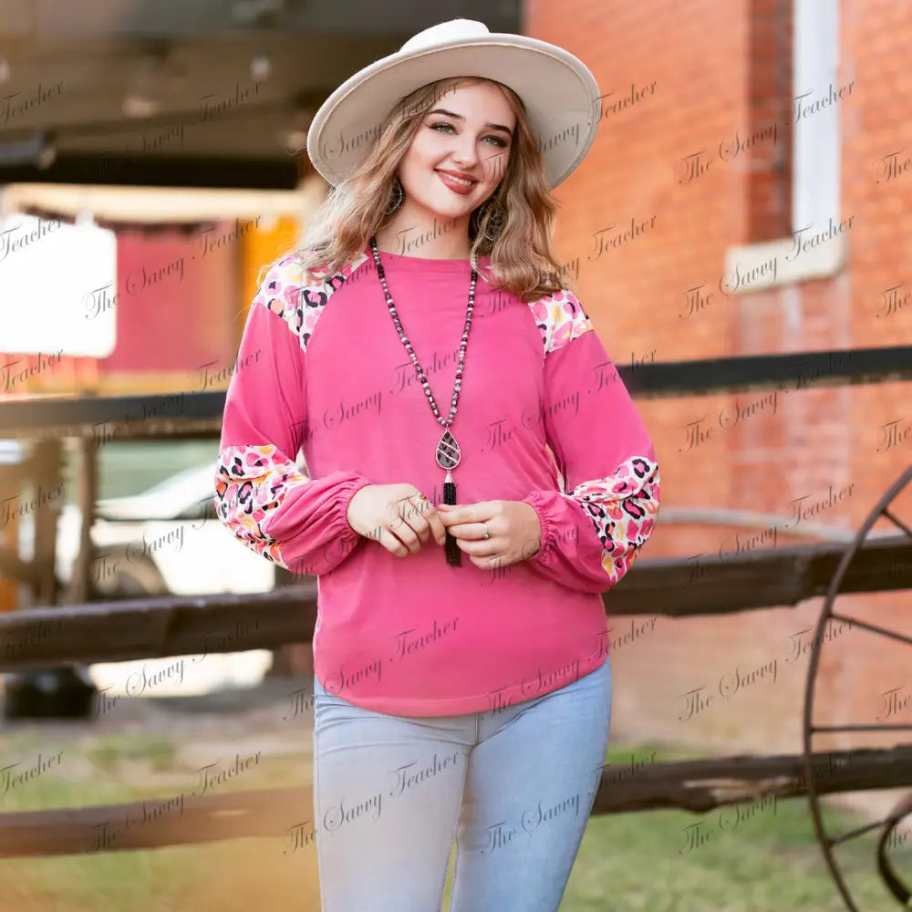 Pink Cheetah - Shirts & Tops