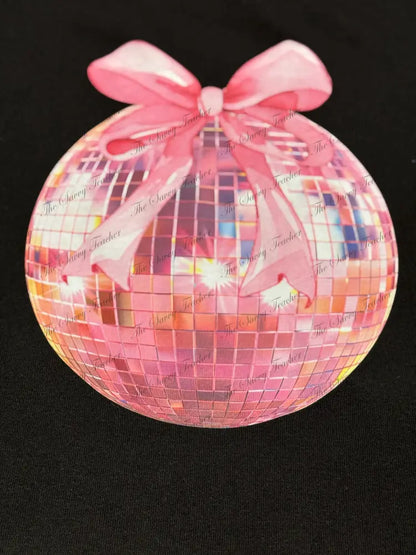 Pink Disco Ball - small - sweatshirt