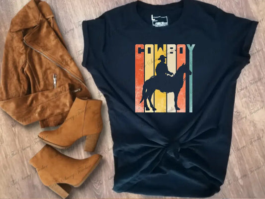 Retro Cowboy - small - t-shirt