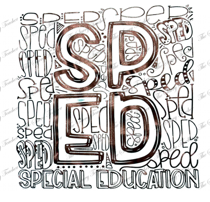 SPED Typeography Spirit Shirt - t-shirt