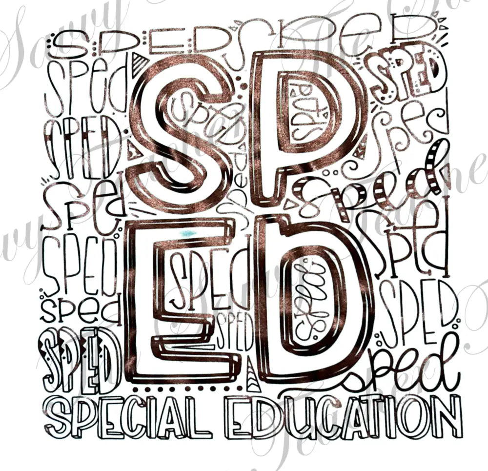 SPED Typeography Spirit Shirt - t-shirt