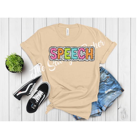 Speech Teacher Spirit Shirt