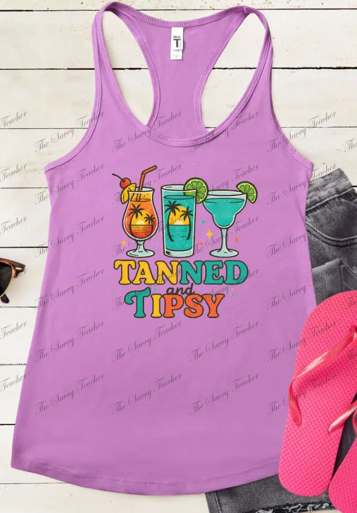 Tanned and Tipsy - small - Tank top