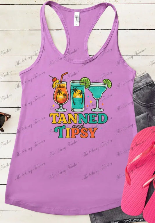 Tanned and Tipsy - small - Tank top