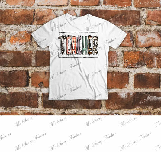 Teacher Doodles spirit shirt - small - t-shirt