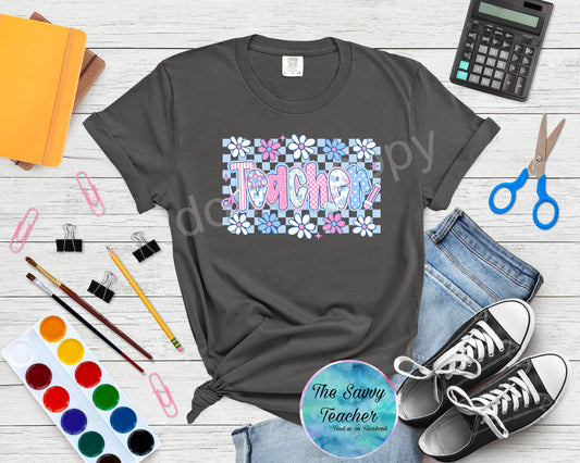 Teacher Flowers spirit shirt