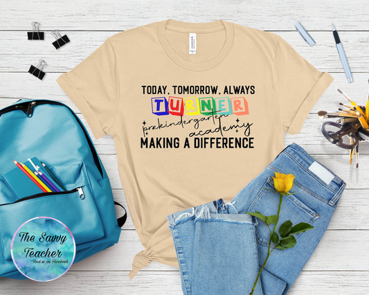 Turner Prekindergarten Academy Spirit Shirt