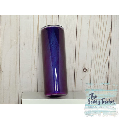 Blue to Purple Color Shift Hidden Texture 20oz Tumbler - 