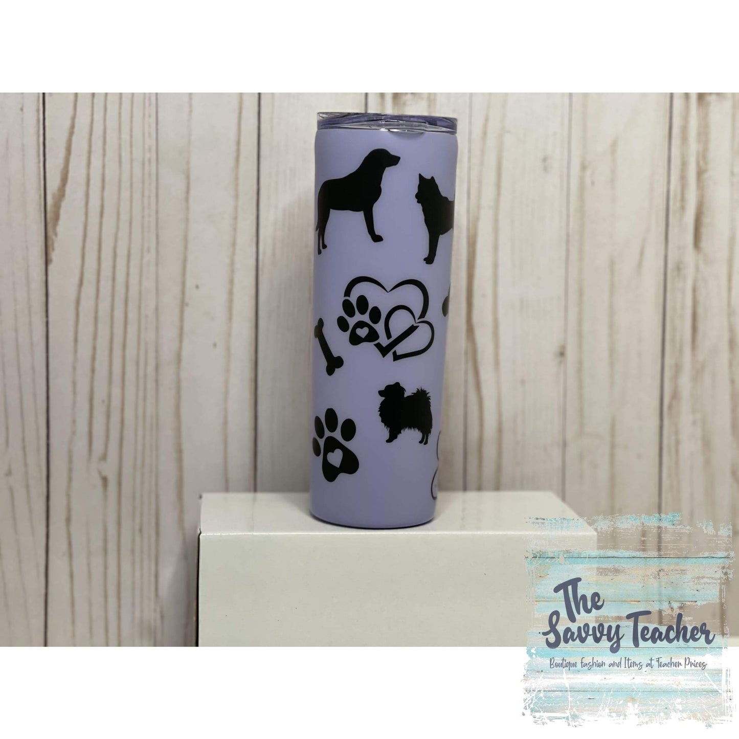 Hold my drink I need to pet the dog matte 20 oz tumbler. - 